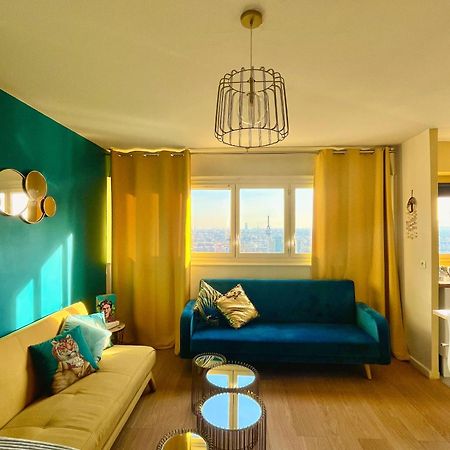 Vue Panoramique Sur Paris : Sublime Appartement Au Centre De Κουρμπεβουά Εξωτερικό φωτογραφία