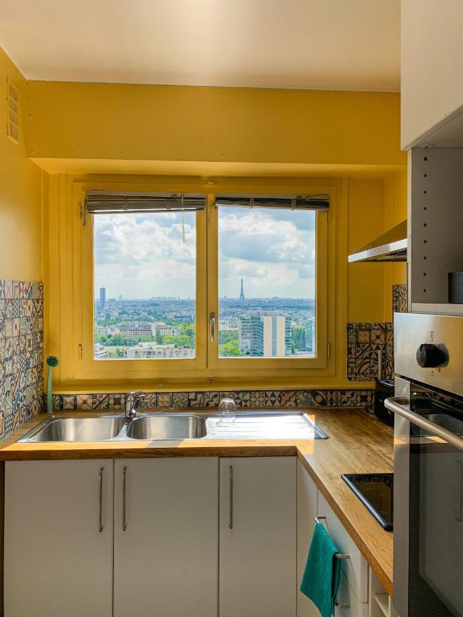 Vue Panoramique Sur Paris : Sublime Appartement Au Centre De Κουρμπεβουά Εξωτερικό φωτογραφία