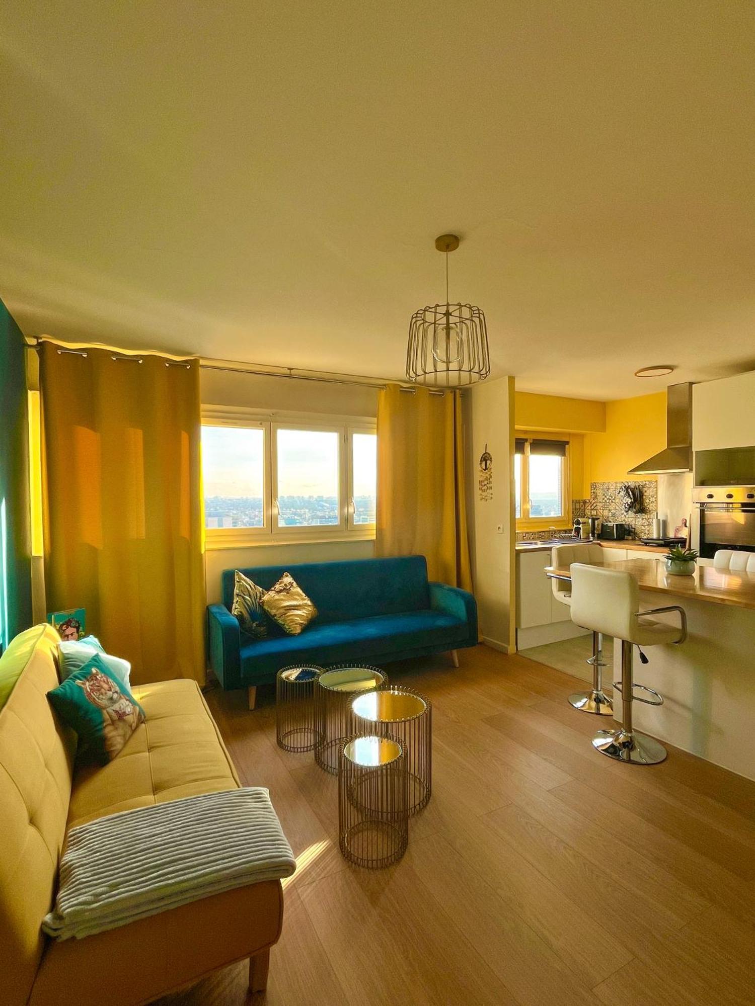 Vue Panoramique Sur Paris : Sublime Appartement Au Centre De Κουρμπεβουά Εξωτερικό φωτογραφία