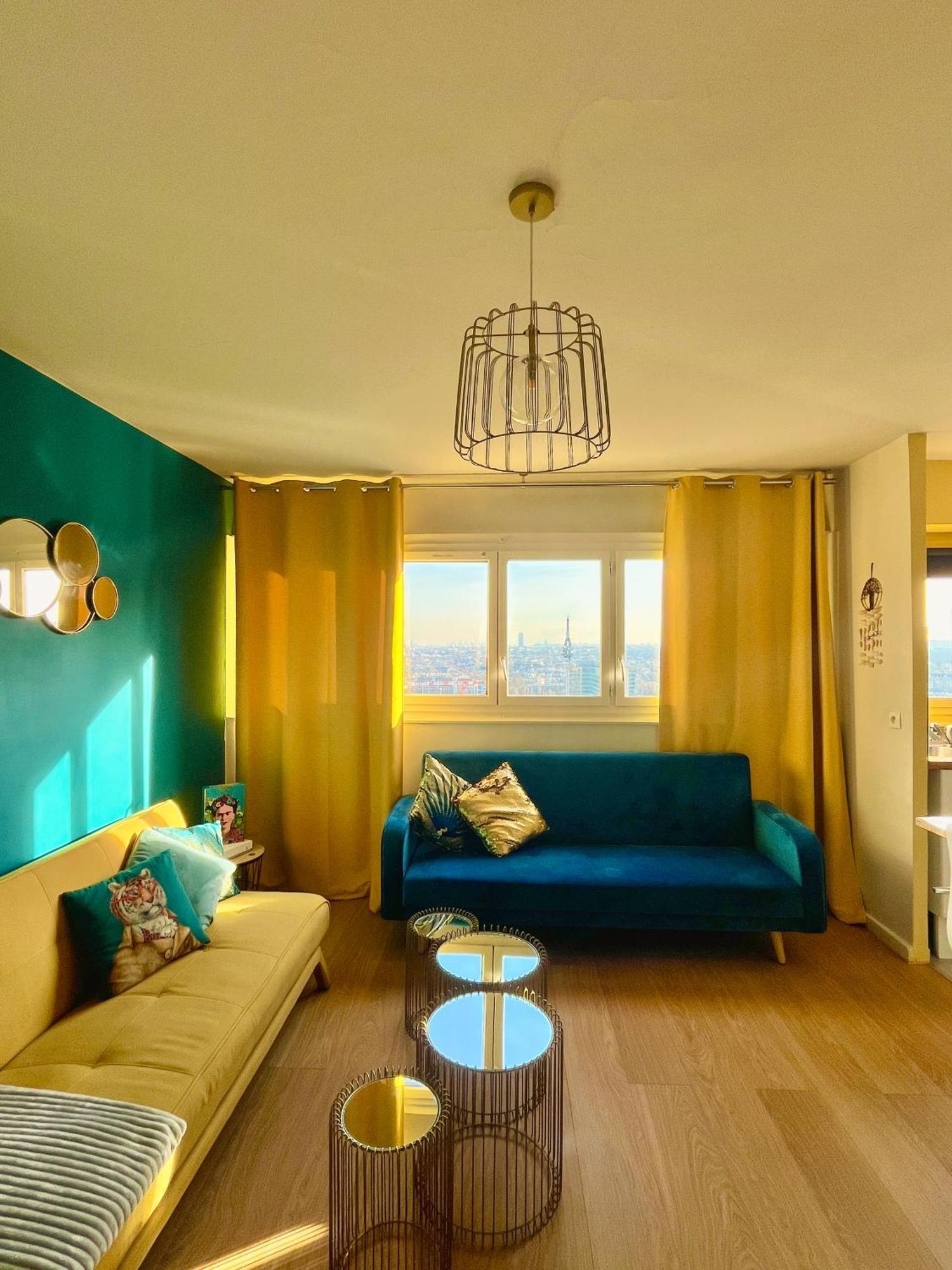 Vue Panoramique Sur Paris : Sublime Appartement Au Centre De Κουρμπεβουά Εξωτερικό φωτογραφία